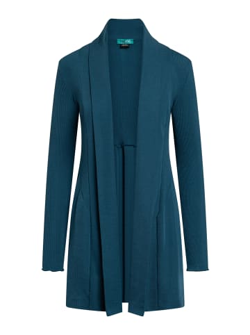 TOOCHE Pullover & Strickjacke "Azure Elegance Wrap" in petrol