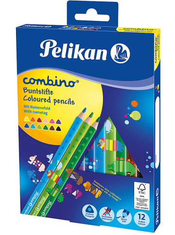 Pelikan Dreikant-Buntstifte COMBINO Jumbo, 12 Farben