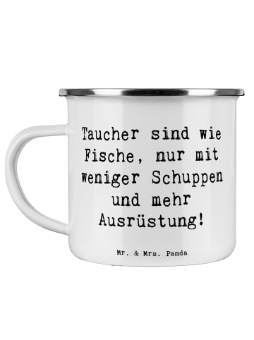 Mr. & Mrs. Panda Tasse Spruch Tauchen Abenteuer mit Spruch in Weiß