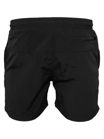 Urban Classics Badeshorts in vintageblue+black