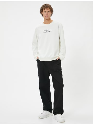 KOTON Sweatshirt in Weiß