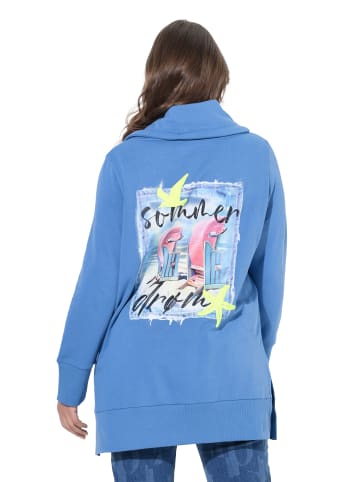 LAURASØN Sweatshirt in mattes blau