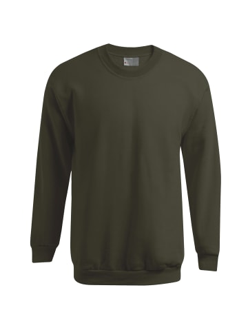 TERRAX Pullover Basic in oliv in oliv