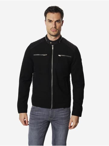 KOROSHI Leichte, kurze technische Bikerjacke in Schwarz