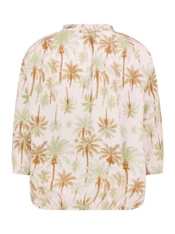 CARTOON Casual-Bluse mit Raffung in Nature/Green