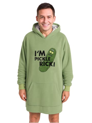Rick and Morty Rick and Morty Oversize Cozy Hoodie Pickle Rick Kuschelpullover in grün