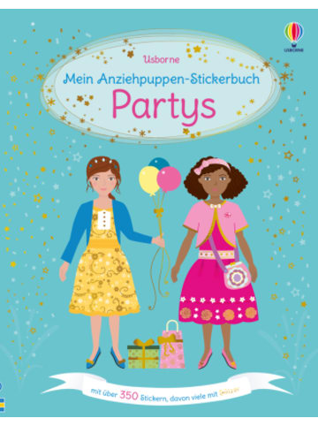 Usborn Buch - Mein Anziehpuppen-Stickerbuch: Partys