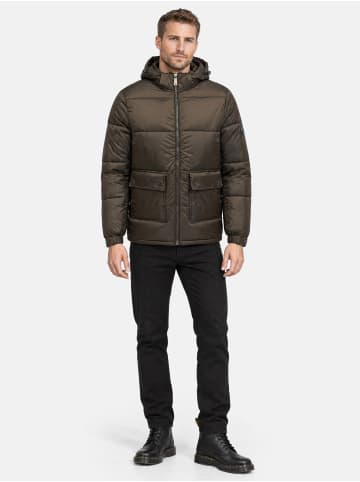 Winterjacke "A813" - mit Kapuze - in Braun