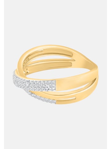 Diamant Exquis Ring aus 375 Gelbgold mit Diamant