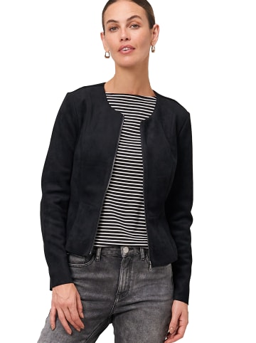 Zero  Blazer Wildlederoptik in Black Beauty