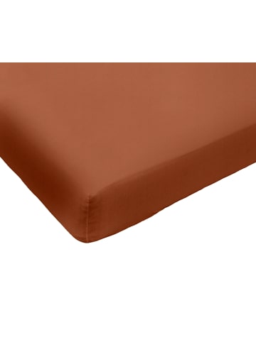 Dormisette Spannbetttuch Edelbiber in terra