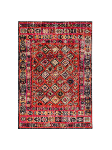 Pergamon Designer Teppich Vintage Zoe Orient Modern Bordüre in Rot