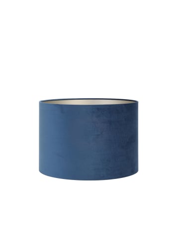 Light & Living Lampenschirm Zylinder Velours - Petrol Blue - Ø50x38cm