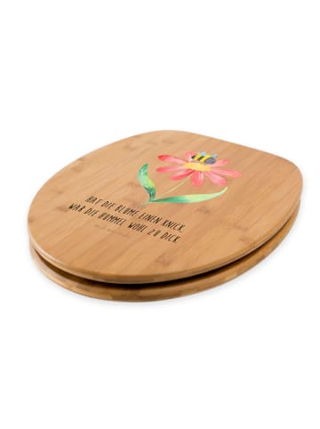 Mr. & Mrs. Panda Klobrille Hummel Blume mit Spruch in Braun