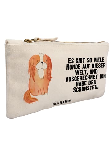Mr. & Mrs. Panda kosmetiktäschchen Hund Cavalier King Charles Sp... in Weiß