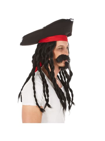 tectake Schöne, dreadlockartige Zöpfe, schwarz