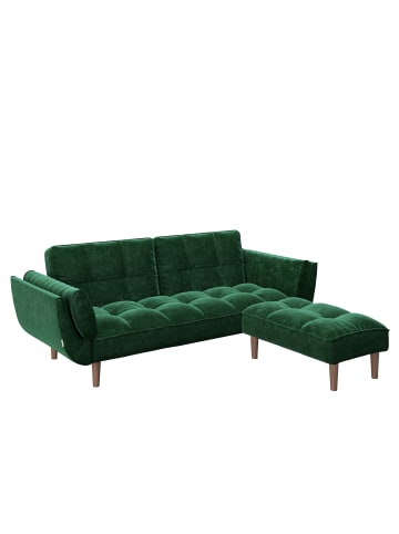 Playboy Ottoman "SCARLETT" in Petrol -  (B)88 x (H)43.5 x (T)57cm