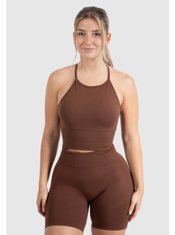 SMILODOX Top Maria Solid in Braun