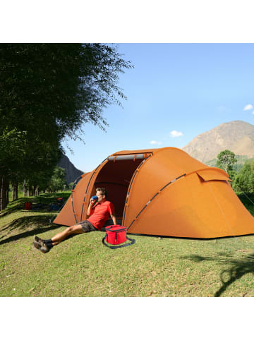 Outsunny Tunnelzelt,430cm x 240cm x 170cm,orange