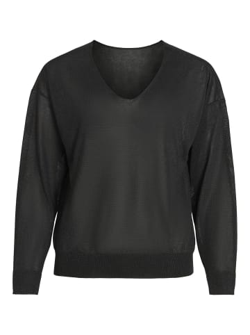Vila Strickpullover in Black Beauty