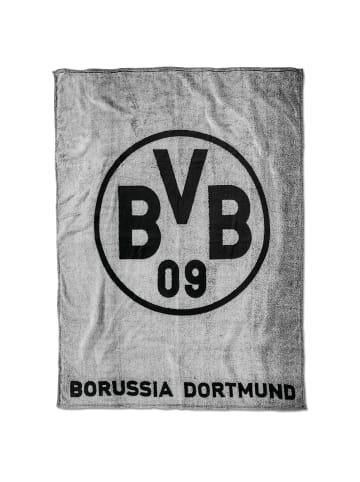BVB BVB-Fleecedecke (grau) in grau