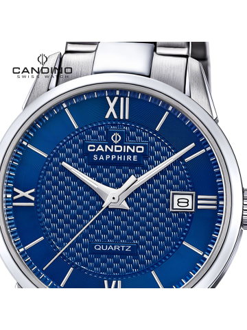 Candino Analog-Armbanduhr Candino Classic silber groß (ca. 40mm)