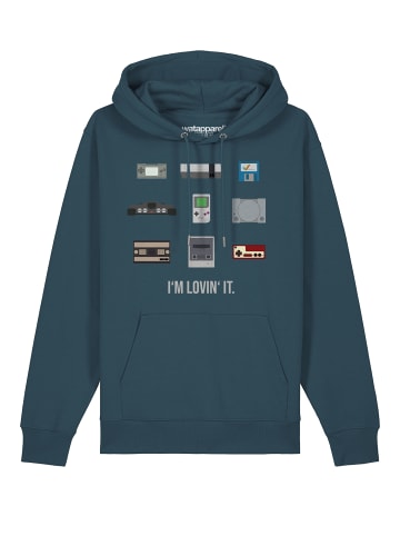 wat? Apparel Sweatshirt Videogames in Petrol