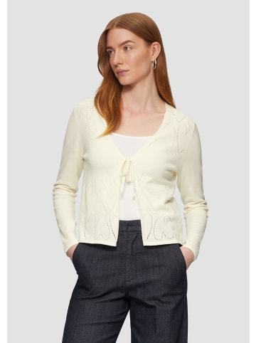 s.Oliver BLACK LABEL Strickjacke langarm in Creme