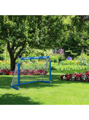 2 x Fußballtor in Blau - (B)150 x (H)110 x (T)75 cm