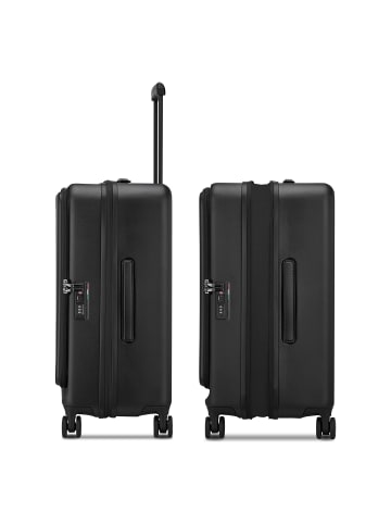 Roncato Florence 4 Rollen Kofferset 3-teilig mit Dehnfalte in black