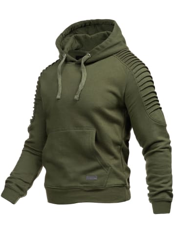 Alessandro Salvarini Hoodie AS-074 in Olivgrün