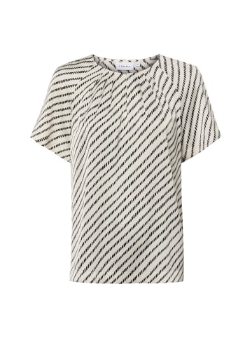 comma Bluse in ecru schwarz