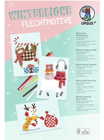 Buntpapierfabrik Ludwig Bähr Flechtmotive Winterliche Motive A4 Packung mit 12 Stück