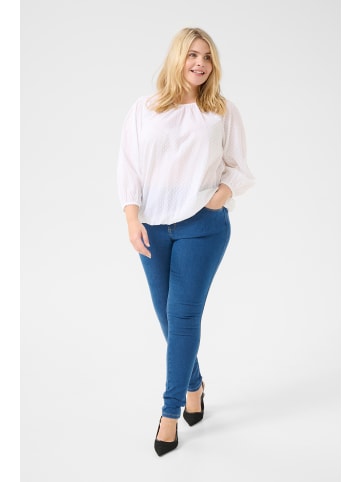 KAFFE curve Langarm-Bluse KCrory in Chalk