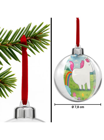 Mr. & Mrs. Panda plastik weihnachtskugel Einhorn Pupsen Design o... in Weiß