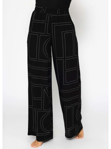 SASSYCLASSY Schlupfhose mit Print in Schwarz
