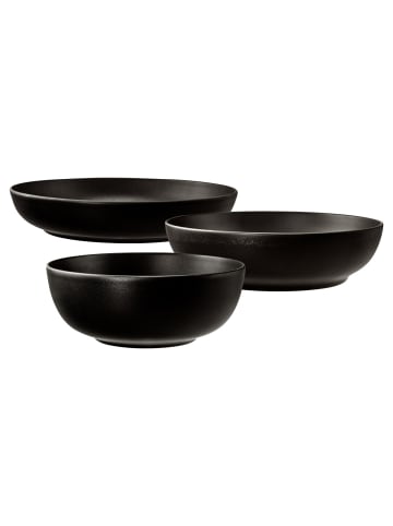 Seltmann Weiden 3-tlg. Foodbowl-Set Liberty Velvet Black in Schwarz – in schwarz