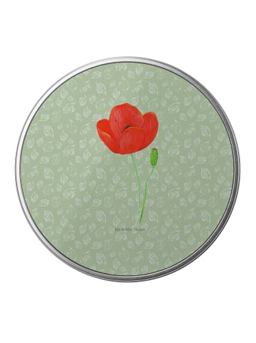 Mr. & Mrs. Panda Dose Blume Mohnblume ohne Spruch in Blattgrün