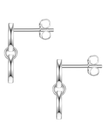 Glanzstücke München Ohrstecker Kreis aus Sterling Silber in silber