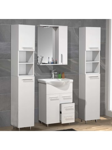 ebuy24 Badmöbelset LisaloL Weiß 115 x 45 cm