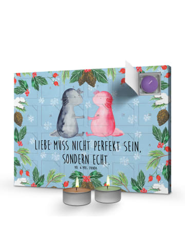 Mr. & Mrs. Panda Duftkerzen Adventskalender Axolotl Liebe mit Sp... in Eisblau