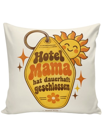 Kissen Motel-Schlüsselanhänger Groovy Design mi... in Weiß