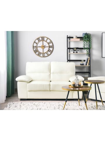 Beliani 2-Sitzer Sofa VOGAR in Beige/Schwarz - (W) 156 x (H) 90 x (L) 74 cm