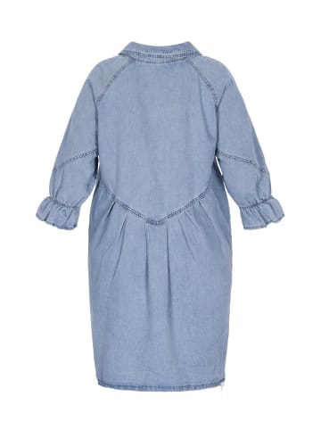 Swirly Plus Size Dress in Light Blue