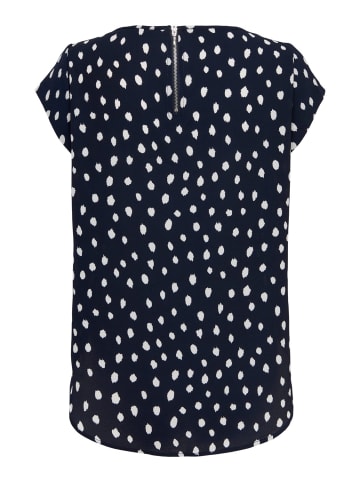 ONLY Print Kurzarm Bluse ONLVIC in Navy