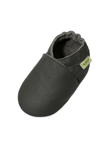 Sayoyo Baby Krabbelschuhe aus Leder, weiche Lauflernschuhe mit rutschfester Sohle 