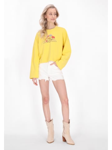 IZIA Women Sweatshirt in yellow