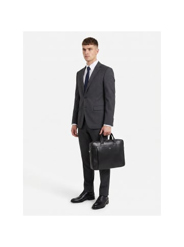 Braun Büffel Golf 3.0 Aktentasche Leder 40.5 cm Laptopfach in schwarz