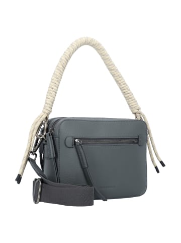 FREDs BRUDER Nea Schultertasche Leder 23 cm in blue-grey