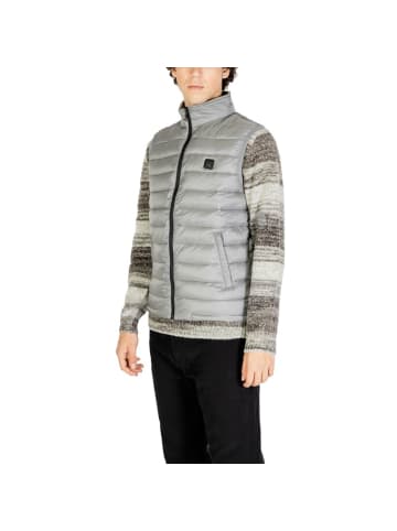 Gianni Lupo Grau Polyamid Ärmellose Jacke
